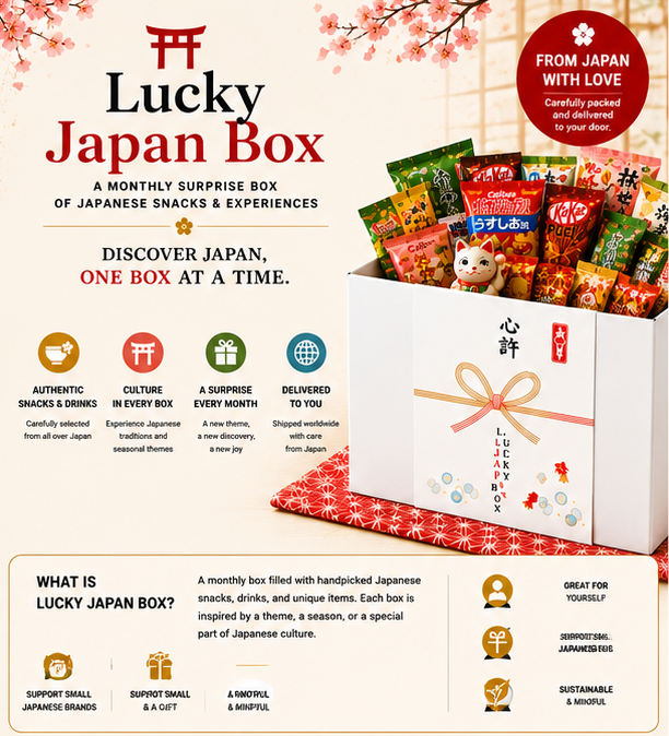 Lucky Japan Box – Japanese Snacks & Experience Mystery Box