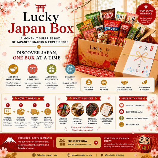 Lucky Japan Box – Japanese Snacks & Experience Mystery Box