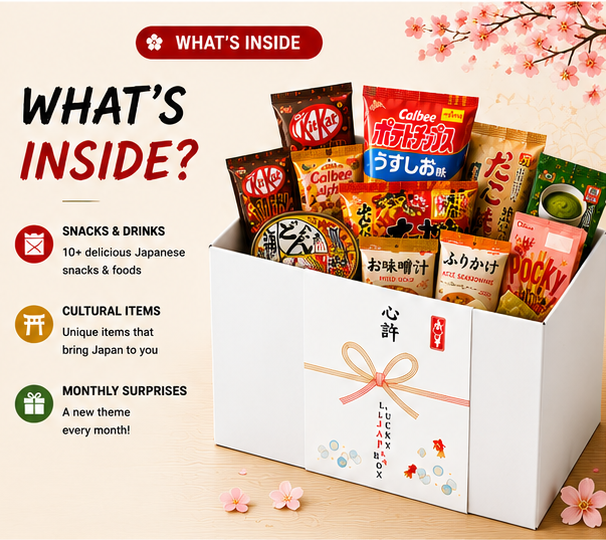 Lucky Japan Box – Japanese Snacks & Experience Mystery Box